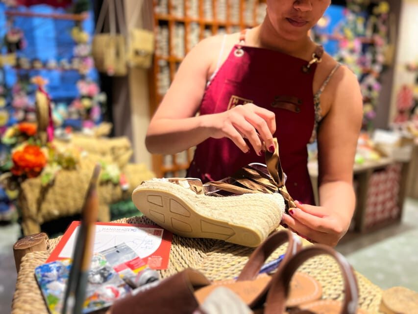 Make Authentic Espadrilles in Valencia - Pick Your Look: Size, Lace Color, and Traditional Styles